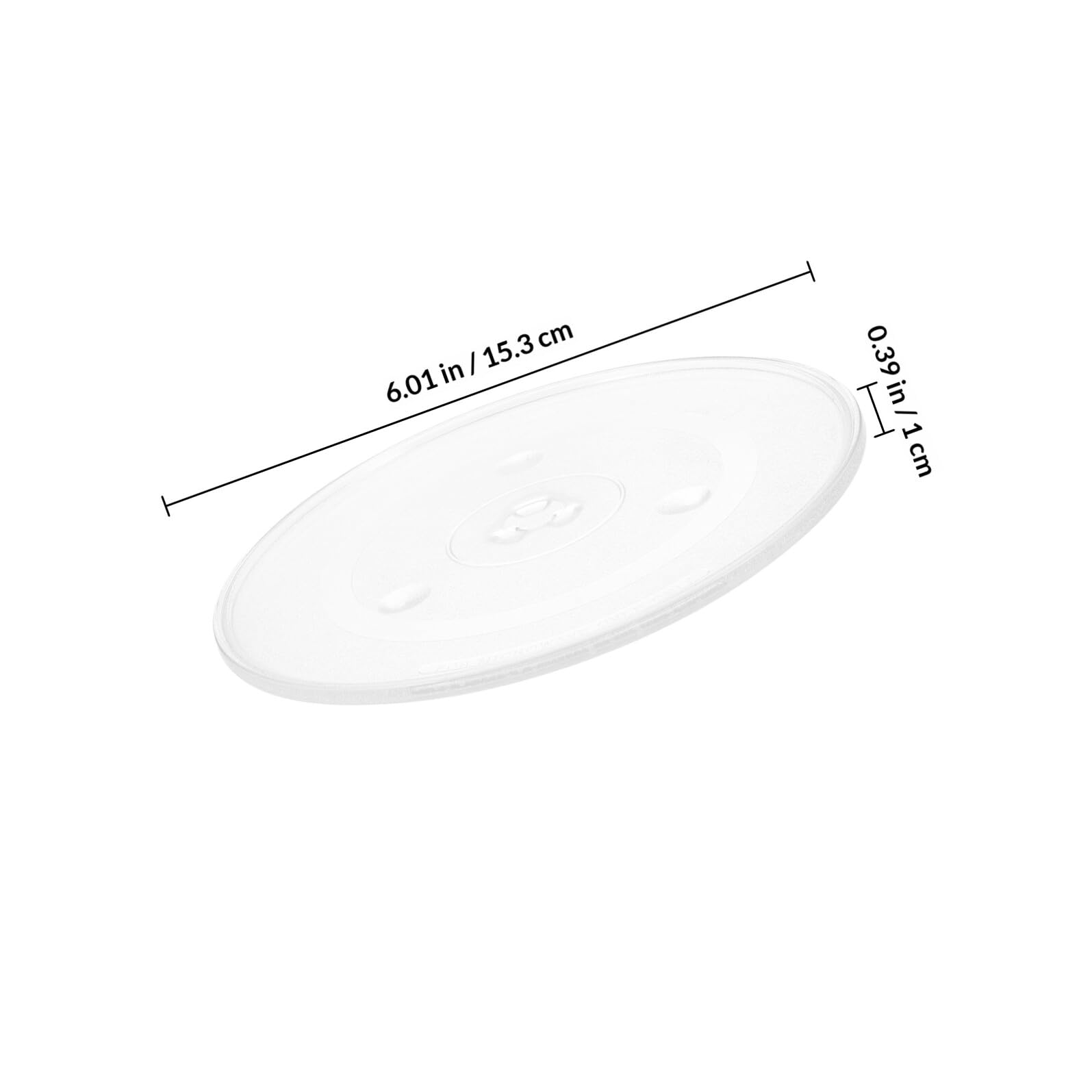 Mikrowellenteller aus Glas 31, 5cm als Ersatz für Drehteller