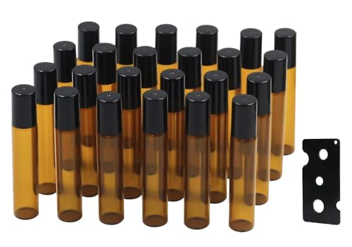 6er Set Rollerball-Fläschchen Aus Glas – Nachfüllbar Für ätherische Öle, Parfüm & Gesichtsseren – 10 Ml – Perfekt Für Aromatherapie & Reisen