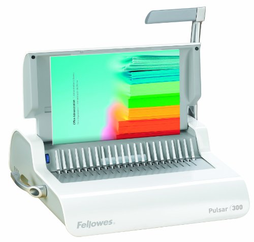 Fellowes 5006801 Comb Binding Machine, 300 Sht Cap, White #TOP11