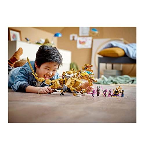 Ninjago Ultra Drago d’Oro di Lloyd, Set Serie TV Crystallized con Grande Action Figure da Costruire e 9 Minifigure, Idea Regalo, Giochi per Bambina o Bambino da 9 Anni in su 71774 - Lego - Immagine 1
