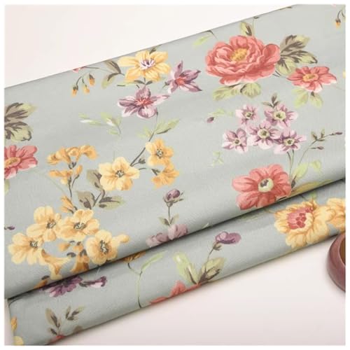 Tissu Toile Imprimé ameublement rideaux coussins galettes de chaises 6m