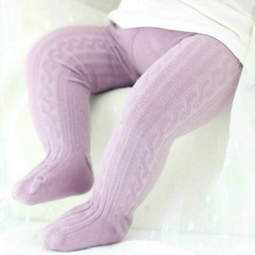 Baby Girl Tights Thick Cable Knit Leggings Solid Color Pantyhose Cotton Stockings for Infant Toddler3