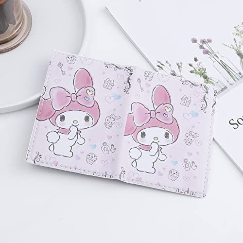 Cartoon Kitty Leather Passport Holder Cover Kawaii Kitty Cat Passport Wallet Credit Card Case For Women(Pa-Mld) #TOP2