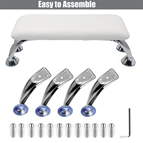 Coussin de pied de manucure support d'ongle en cuir et stable - 6