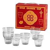 OHAANYY Juego de 6 Vasos Negros 180ml con Caja Regalo, Elegantes Vasos Cristal para Lavavajillas para Cóctel Cerveza Jugo Refresco y Preparación Comidas, Set Regalo Cristalería Premium