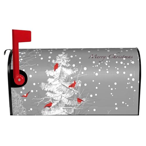 DSOUWEH Decoración Festiva Brillante y cálida para buzón, Funda de sofá reclinable Doble con patrón de Ciervo navideño, Funda de Tela, YTYH2309057