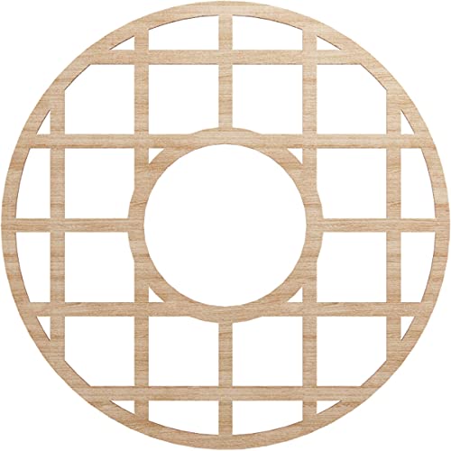 Ekena Millwork 32" OD x 11 5/8" ID x 3/8" T O'Neal Wood Fretwork Pierced Ceiling Medallion, Alder