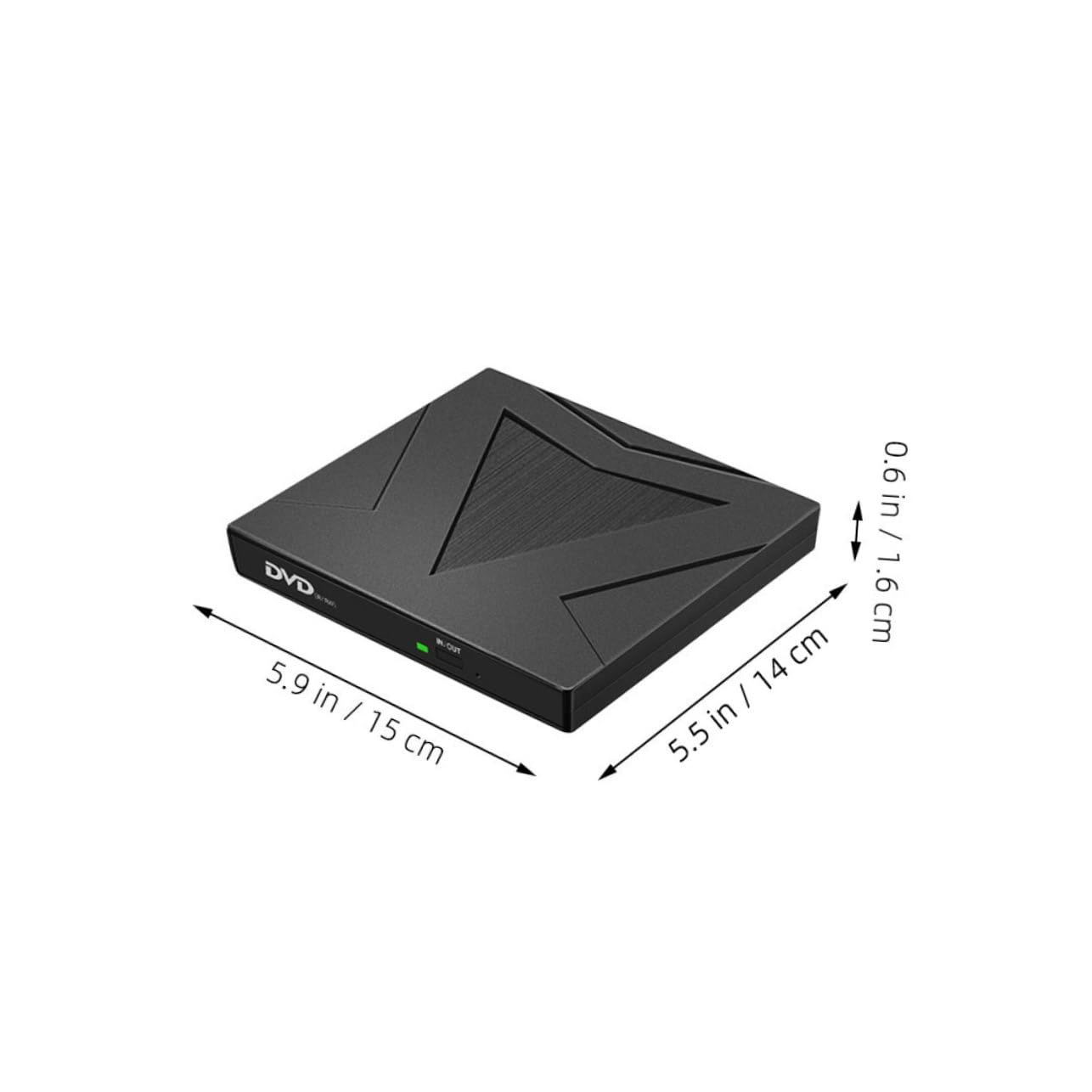 Angoily External Drive External Hard Drive Portable Discs External Floppy Disk Drive Drive Player Portable Drives Flash Drive External Drive for Laptop Reader Black