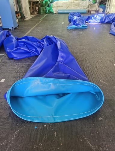 Canaletas portátiles de PVC de 45 cm y 8 m resistentes a desgarros para lugares de trabajo 8