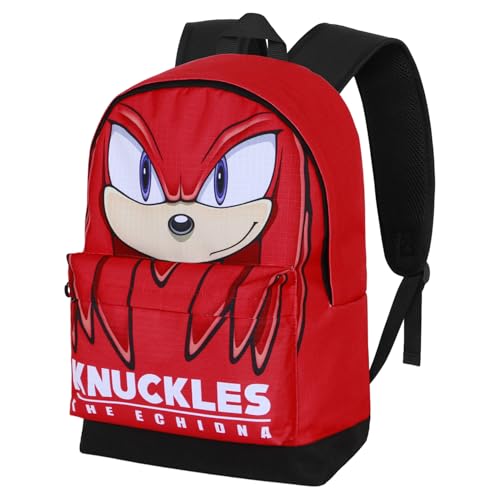 Sonic The Hedgehog - Sega Knuckles Sight-Sac à Dos HS Fan 2.2, Rouge, 31 x 44 cm, Capacité 24 L