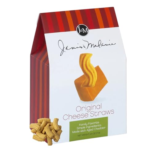 J&M Foods Original Cheese Straws, Family Favorite Snacks, Made with Aged Cheddar, Simple...