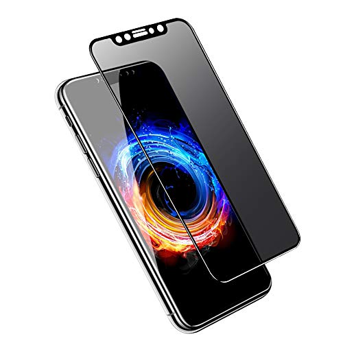 VIUME Compatible avec iPhone XS/iPhone X Protection Ecran [ Anti-Espion ] Verre Trempé Privacy Film pour Apple iPhone XS/iPhone X/iPhone 10