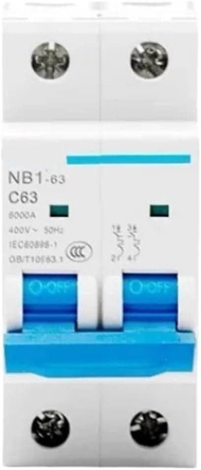 Miniature Circuit Breaker NB1-63 Series Three-Phase Household 2P C-Type air Switch 25A32A40A50A63A(50A)