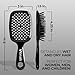 FHI Heat UNbrush Detangling Brush for Pain-Free Brushing on All Wet or Dry Hair Types — Durable DuoFlex Anti-Static Bristles, Lightweight Handle, Vented Hair Brush, Black