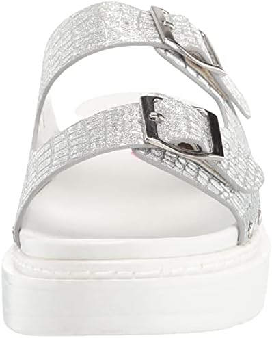 Steve Madden Girls Shoes Canny Slide Sandal, Silver, 2 | Image 1