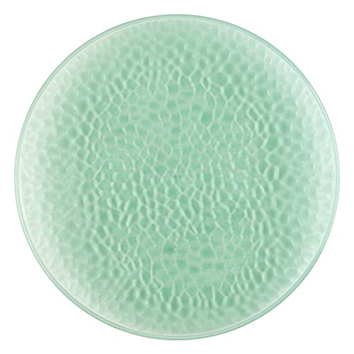 Platos Cargadores Verdes Martillados 13 pulg Paquete 48 miniatura 1
