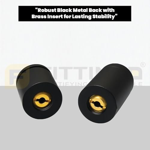 Image of 3 Inch Door Stopper Pipe Magnetic /Stopper for Main Door /Stainless Steel Heavy Duty Magnet Door Stops /Door Back Stopper for Home /Office /Hotels - (Pack of 2) - Black Finish-| 3 Years Warranty |