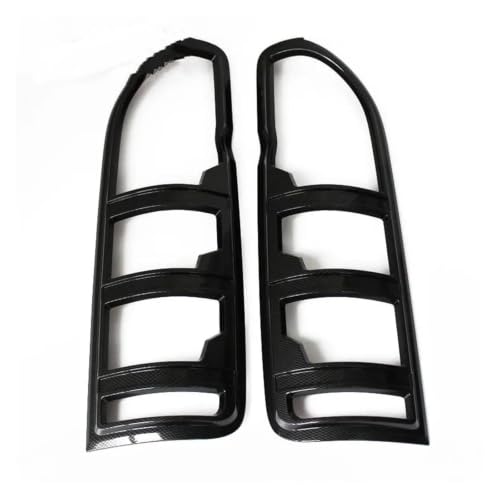 Cubierta de luces traseras ABS estilo fibra de carbón premium para Toyota Commuter