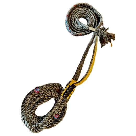 Bull Rope Black Poly Pro 9x7 Right & Left Hand 7/8" x 1" Soft - American Style EPT Bull Riding Rope 16ft (Right Hand)