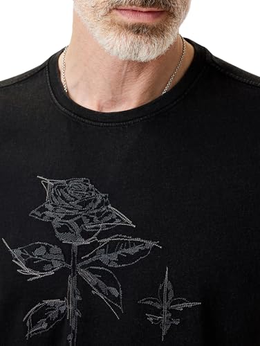 John Varvatos Men's Rose + Skull Tee2