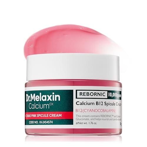 Dr.Melaxin Cyano Pink Spicule Cream with Calcium & Vitamin B12 Spicule Treatment for Dark Circles & Fine Lines Niacinamide for Hydrating & Firming 1.69 fl.oz