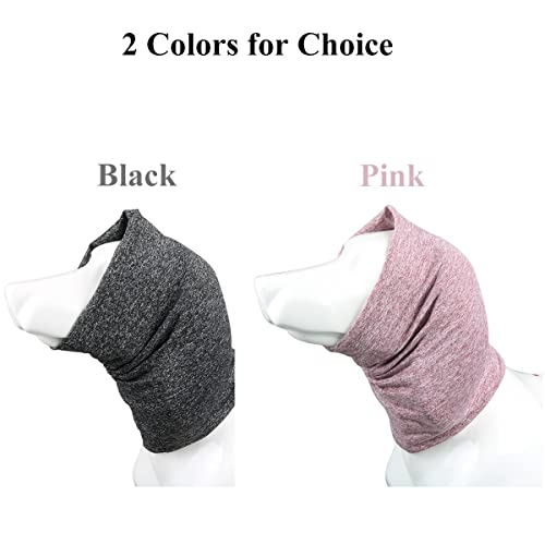 Qiyadin Pet Soft Snoods For Dogs, Quiet Ears Muffs Thunder Hat For Dog, Calming Dog Hood For Noise Protection, Anxiety Relief Head Wrap Ear Cover For Dog And Cats (Small, Pink) #TOP1