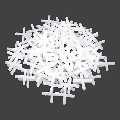 Tile Cross,1000 pcs Tile Spacers Tiles Cross Spacers Tile Leveling System Slab Spacers Plastic Cross Shaped Flooring Tiling Tools,for Accurate Tile Positioning DIY Paving Tiling Garden Wall Tiler(2mm)