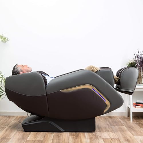 Fauteuil massage Ananda 2D+ Zero Gravity brun - GLOBAL RELAX - FRANCE