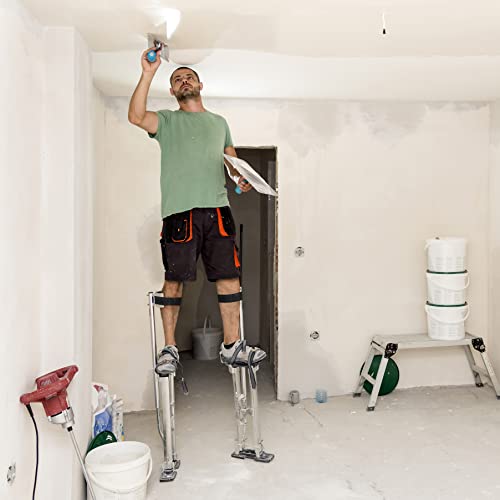 Katai Drywall Stilt Straps - Pair Of Extra Thick Padded Stilt Strap Leg Bands - For Drywall, Painting, Insulation - Complete With Credit Card Tool #TOP1