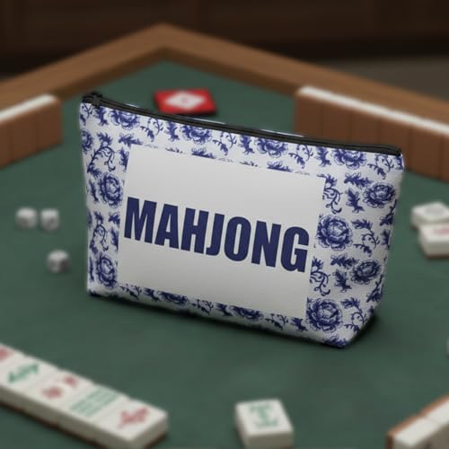 Bolsa para fichas de Mahjong con cierre y diseño compacto miniatura 6