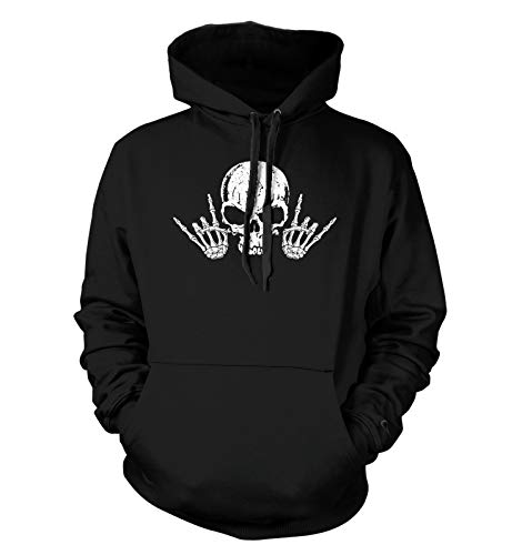 Rock n' Roll Skull - Hard Classic Guitar Band Unisex Hoodie Sweatshirt