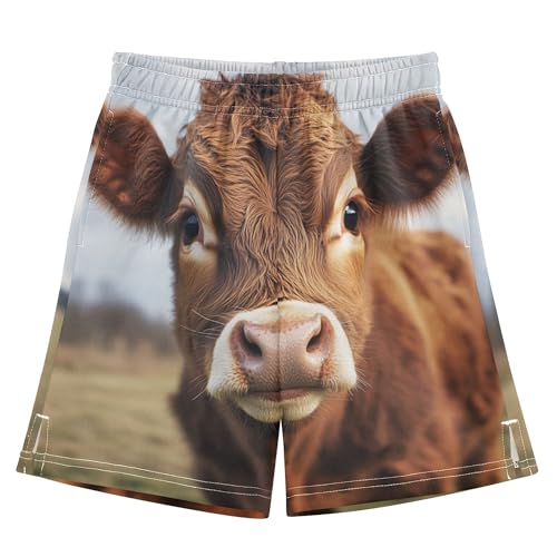 YYZZH Cute Cow Baby Boy Casual Shorts Athletic Shorts Pants with Pockets Multi