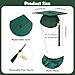 Erligo Unisex Matte Graduation Gown and Cap Set with Tassel for Middle High School Bachelor (Forest Green, 51)