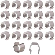 DGQ 20 Pieces Screen Door Installer Clips Window Screen Clips Silver Screen Retainer Clips for Installing Window and Door Screens