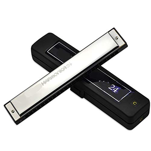 KIRANDIE Tremolo Harmonica 24 Trous 48 Blues Tone Harp Bouche Organ Clé de C ABS Résine Laiton Reed Instruments de… - Les Beatles, Paul McCartney, John Lennon, RIngo Starr, George Harrison KIRANDIE Tremolo Harmonica 24 Trous 48 Blues Tone Harp Bouche Organ Clé de C ABS Résine Laiton Reed Instruments de… – Image 3