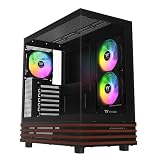 Thermaltake View 270 Plus WS ARGB; Mid Tower; 3x120mm Lite Fans Included; 360mm Radiator Support; 420mm GPU Clearance;Bottom Wood Trim; E-ATX/ATX/mATX/mITX; 220mm PSU Clearance;Black; CA-1Y7-00M1WN-WS