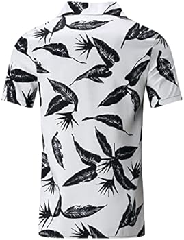 Korte Mouwen Zomer Hawaii Casual Heren T-Shirt Unisex Plant Bloemen