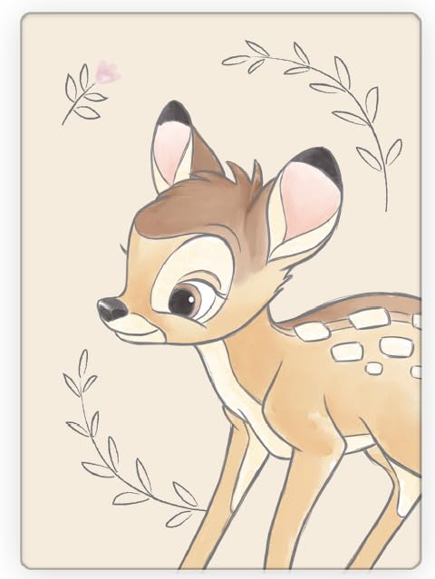 Disney Bambi Fleecedecke Schmusedecke Kuscheldecke 100 x 140 cm , 100 %...