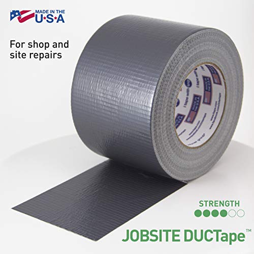 Image of IPG JobSite DUCTape, Contractor Grade Duct Tape, 1.88 inch x 60 yd, Silver (Single Roll)