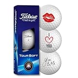Titleist Tour Soft I Love You Valentinstag Golfbälle für Verliebte - 3 Stück