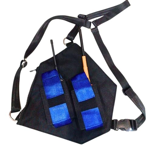 EXSI.CO Harnais de Poitrine Compatible pour Garmin Alpha et Astro (Bleu)