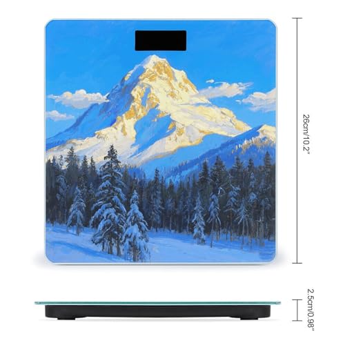Báscula digital Snowy Mountain para peso corporal 400Lb miniatura 2