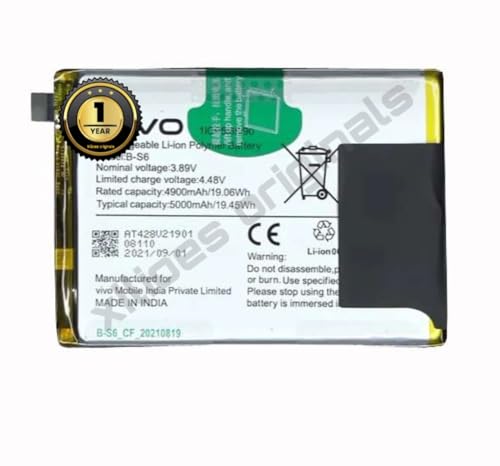 Image of B-S6 Battery for Vivo T1 5G / IQOO Z5 / IQOO Z5X Battery with 1 Year Warranty**** (R277)
