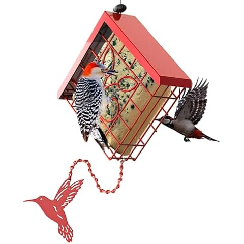 FlowaFoli Metal Suet Bird Feeder Cover