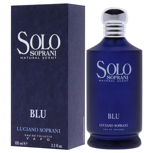 Solo Blu Luciano Soprani eau de toilette homme 3.3 oz vaporisateur aromatique bleu