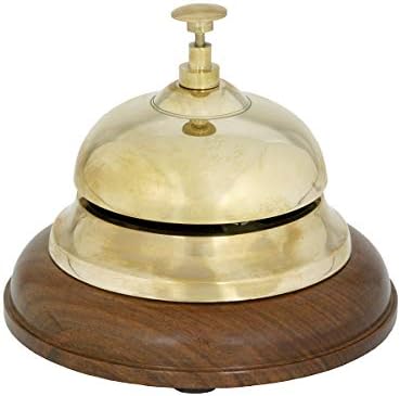 Tischglocke, Messing antik-look - 16 x 9 cm - Luzys Pirate Leather