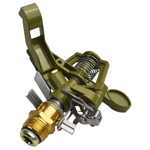 Testa irrigatore rotante a 360 gradi in ottone con altezza regolabile per irrigazione da giardino sistema di irrigazione agricola ugello in metallo resistente filettatura maschio 1/2 pollice