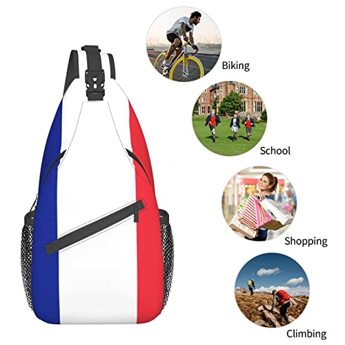 Mochila bandolera Francia para pecho unisex miniatura 7