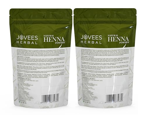 Image of Jovees Herbal Mehandi /Henna Powder | With Amla, Shikakai & Brahmi Powder | For Extra Conditioning | Control Hair Fall & Repairs Damaged Hair | 75g (Pack of 2)