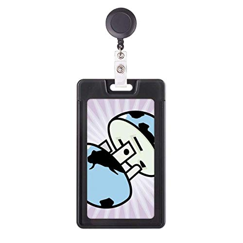 Étui rétractable pour badge motif schéma de circuit imprimé avec enrouleur robuste pour carte